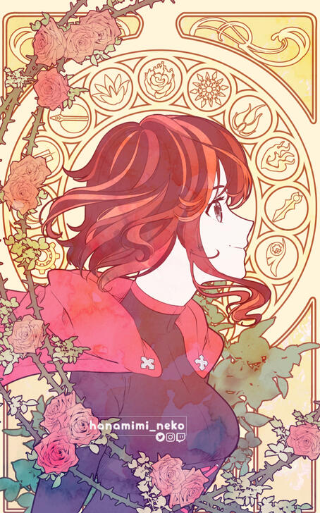 Rose Nouveau - 2021 For Fans By Fans Art Contest Runner Up Winner